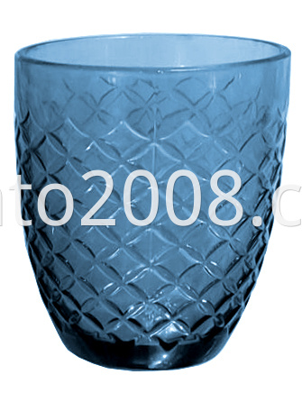 glass tumbler-Blue